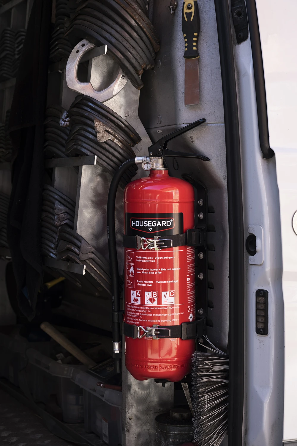 6 kg Brandslukker pulver, rød - Housegard (ABC 55A) - Billede 9