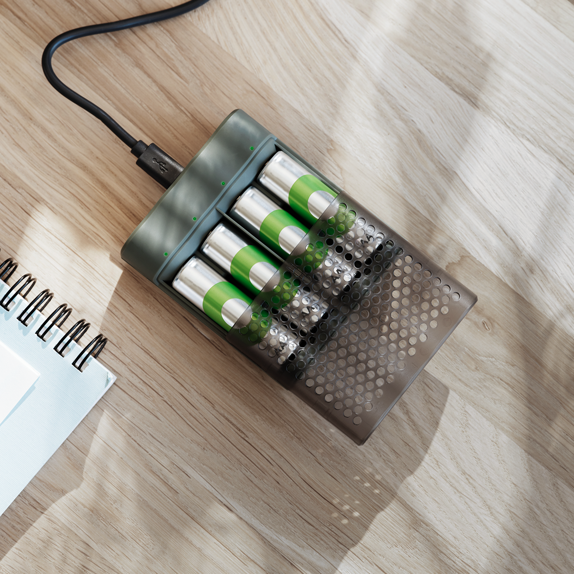 GP ReCyko Speed M452 USB-batterioplader med 4 x AA 2600 mAh - Billede 6