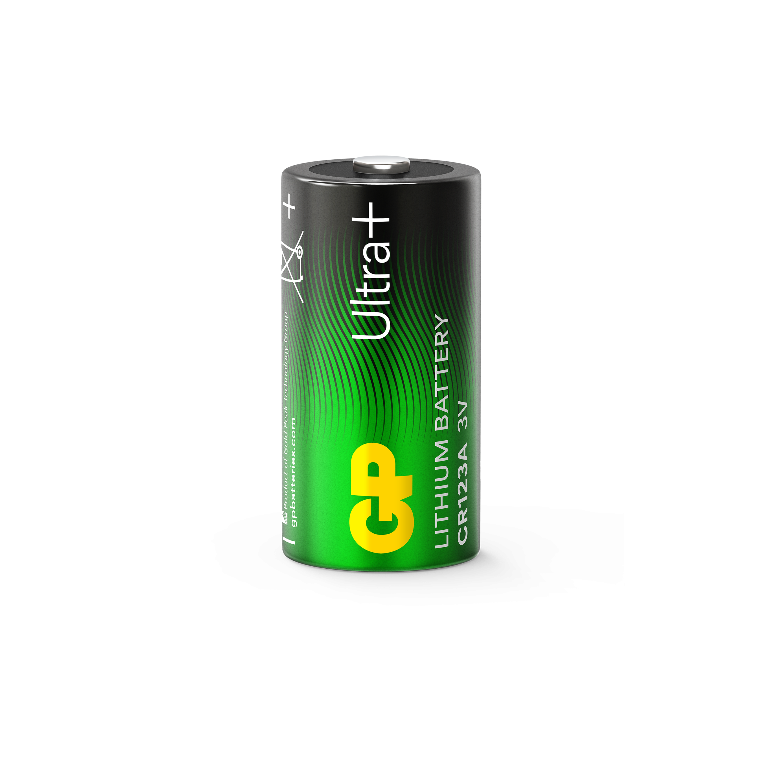 GP Ultra Plus CR123A 3V lithiumbatteri 1-pak - Billede 2