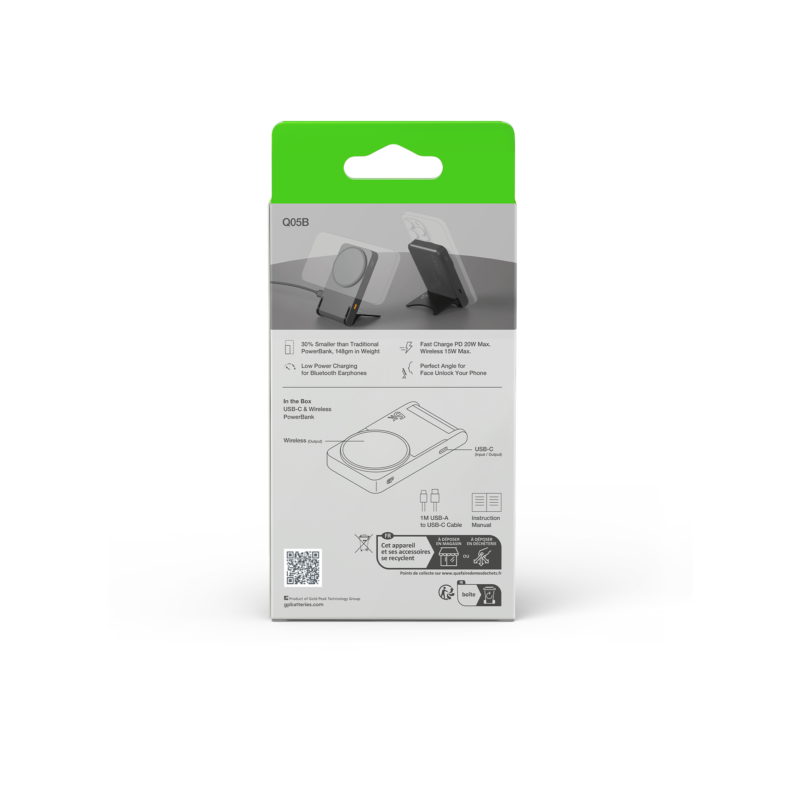 GP Magnetic Safe 2-i-1 trådløs powerbank 5000 mAh - Billede 6