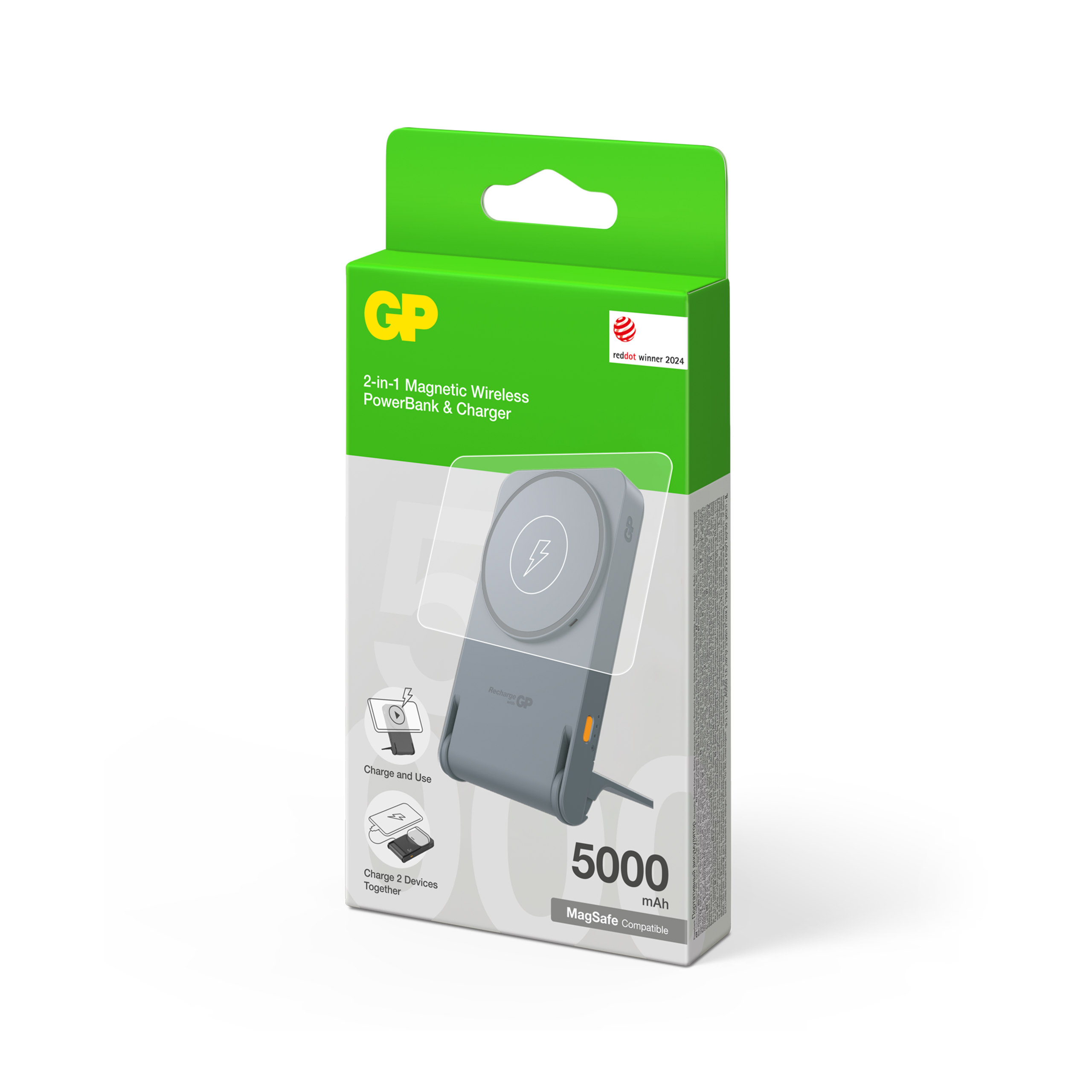 GP Magnetic Safe 2-i-1 trådløs powerbank 5000 mAh - Billede 7