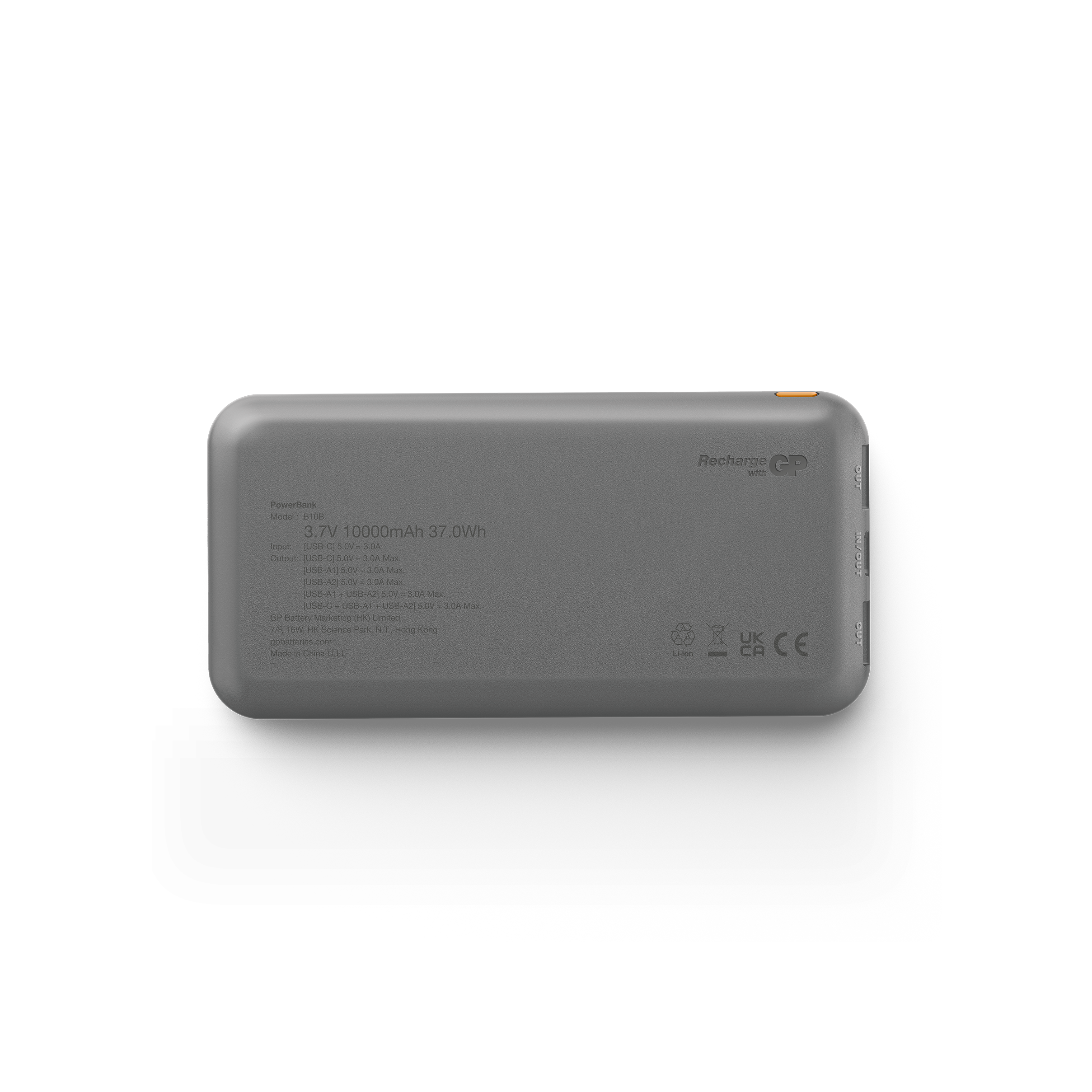 GP Powerbank Plus 10000 mAh – sort - Billede 3