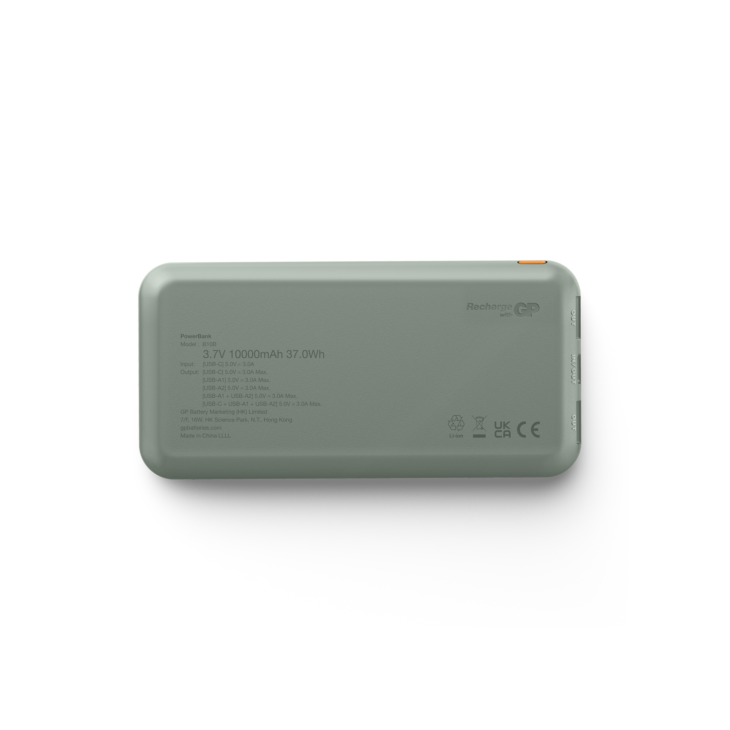 GP Powerbank Plus 10000 mAh – grå - Billede 3