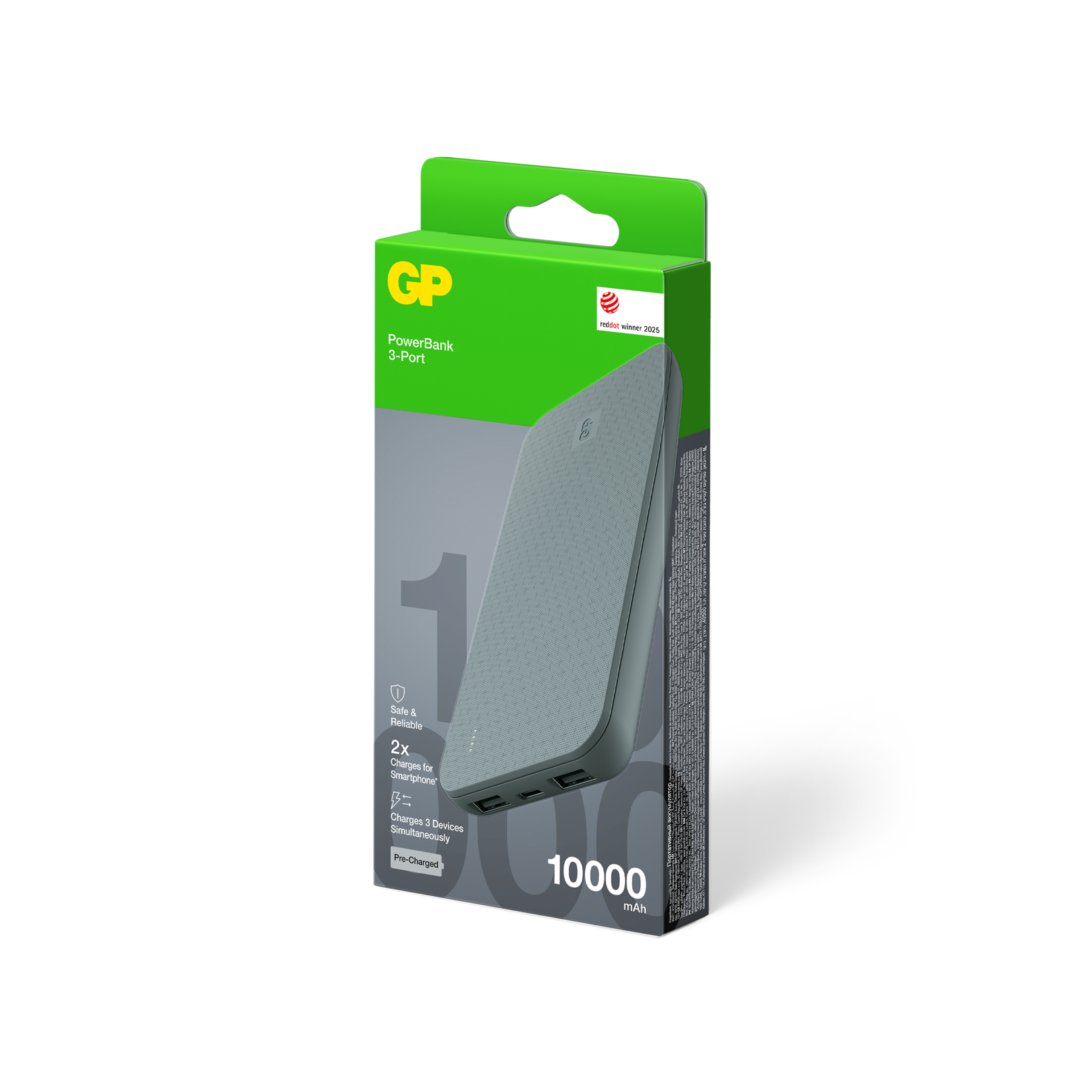 GP Powerbank Plus 10000 mAh – grå - Billede 5
