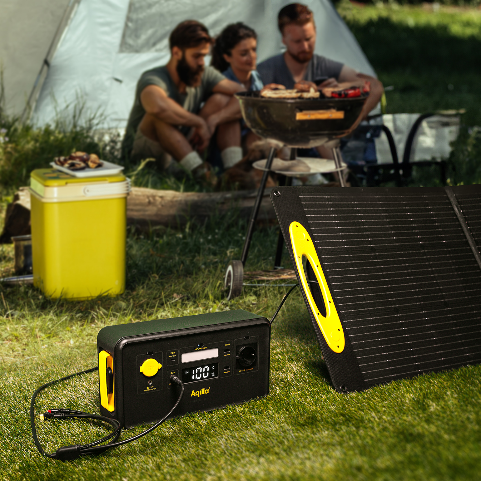 Aqiila Sunbird P100 foldbart solpanel 100W - Billede 5