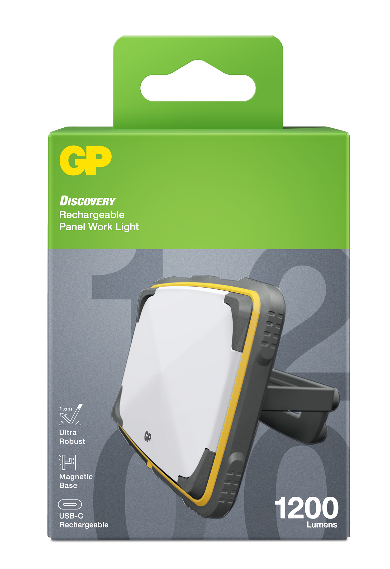 GP Discovery Work CWP15 genopladelig arbejdslampe 1200 lm - Billede 6