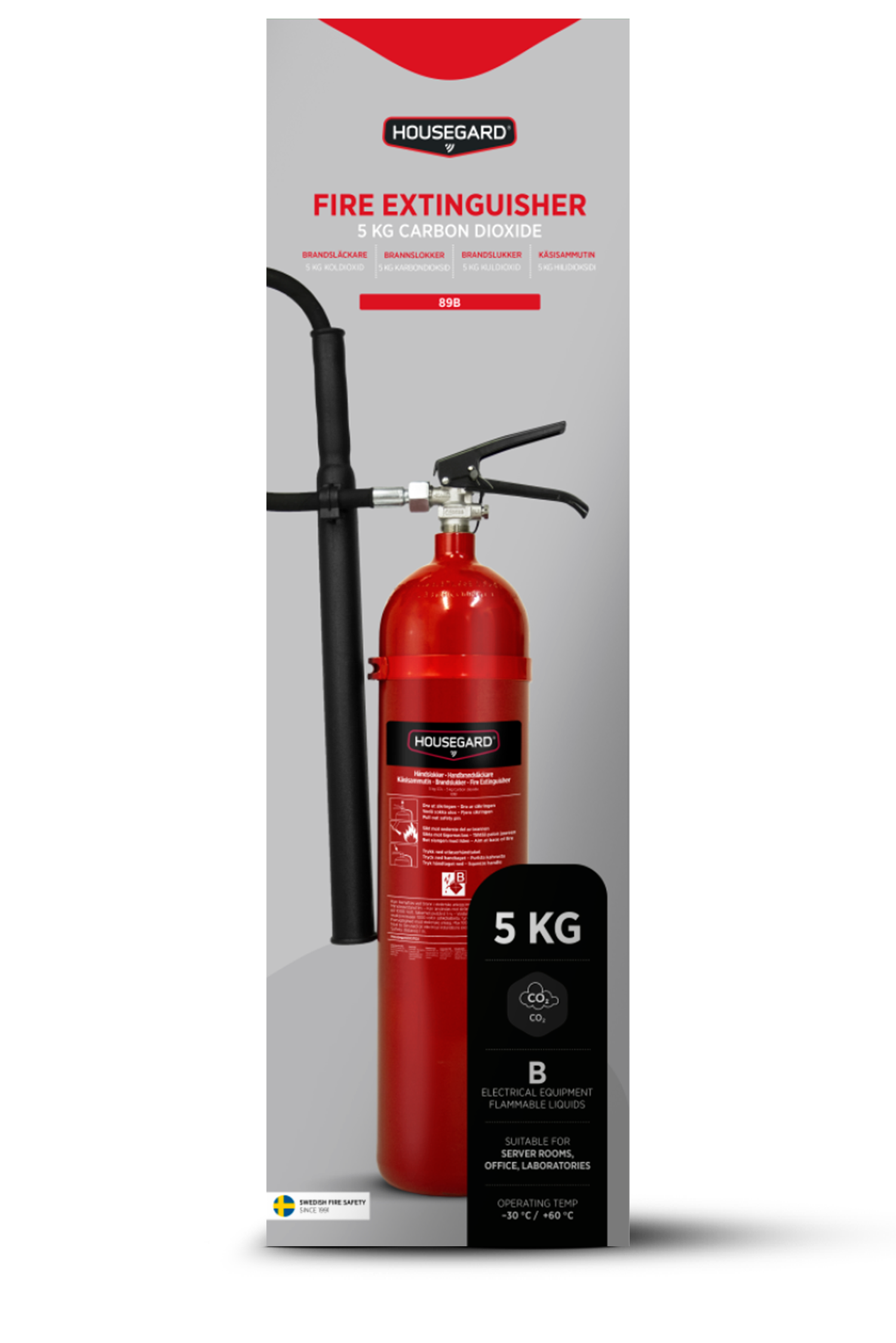 Housegard K5TGX 5 kg kuldioxidslukker - Billede 2