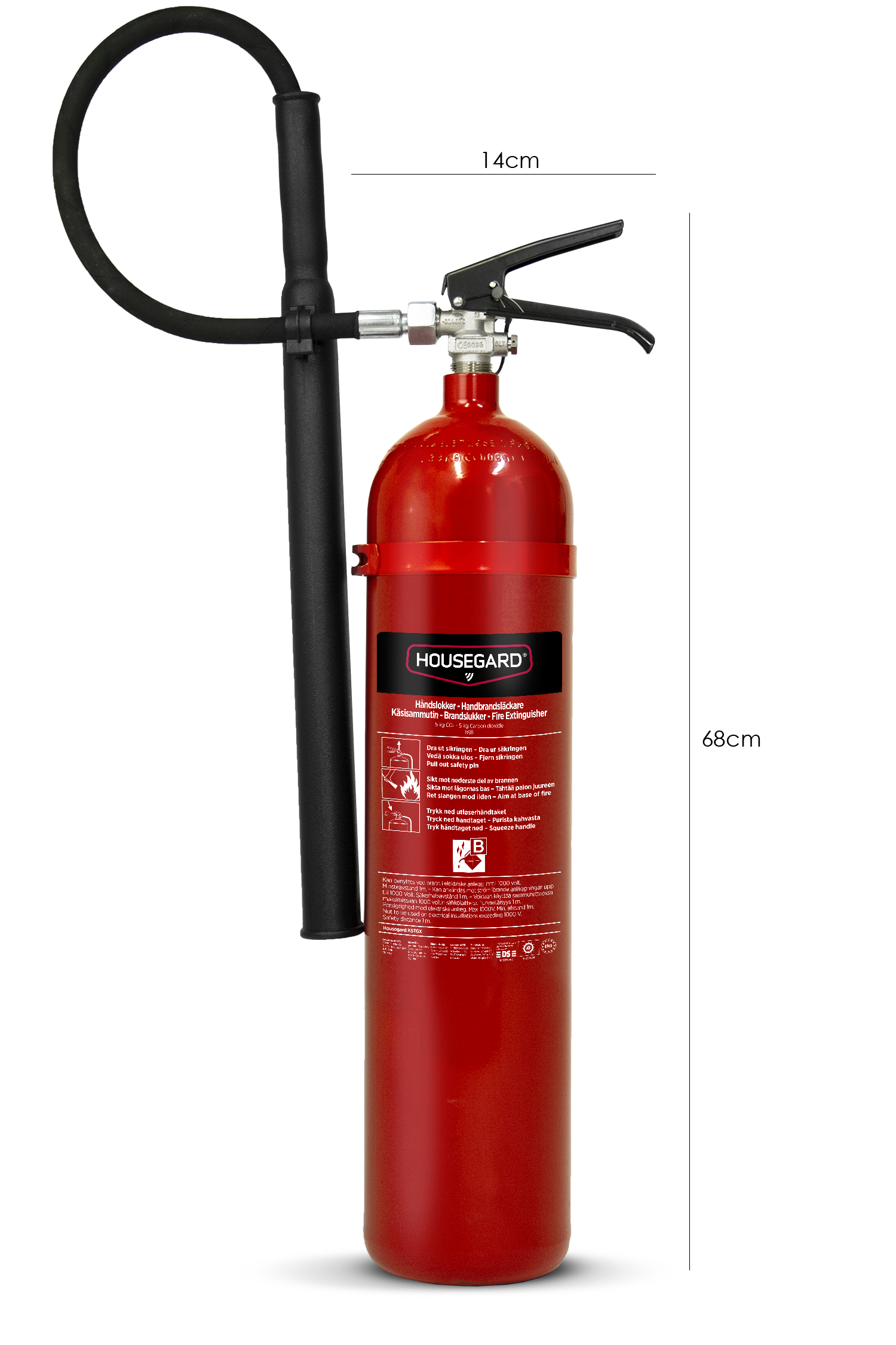 Housegard K5TGX 5 kg kuldioxidslukker - Billede 3