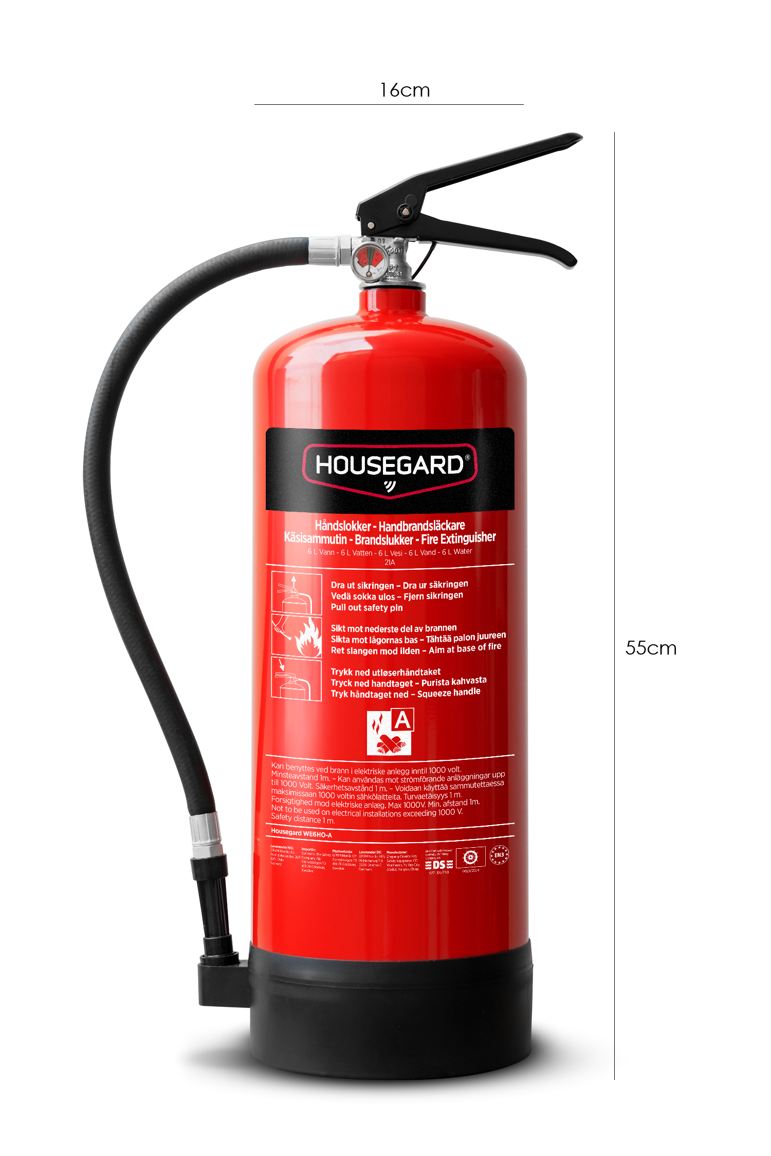 Housegard WE6HO-A vandslukker 6L – 21A - Billede 2
