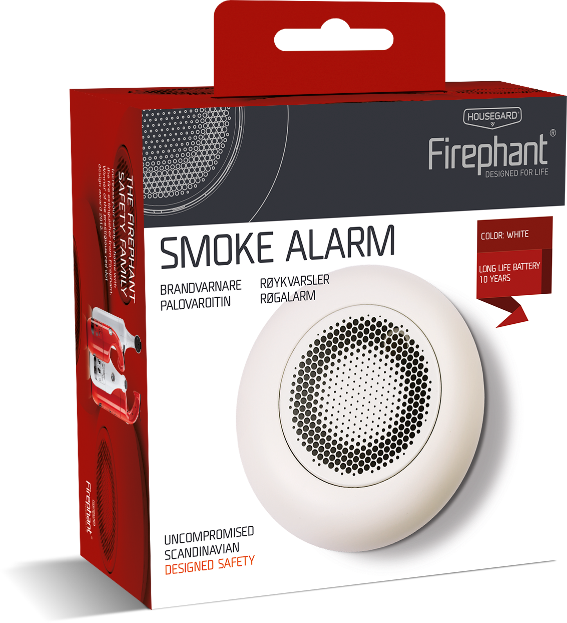 Housegard Firephant SA800S optisk røgalarm med 10 års batteri - Billede 5