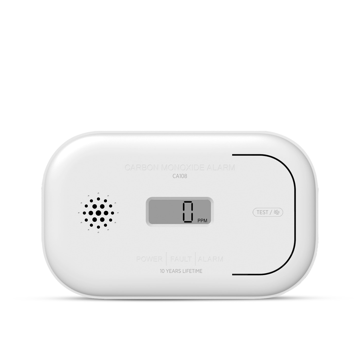 Housegard CA108 kuliltealarm med LCD-display og 3 års batteri