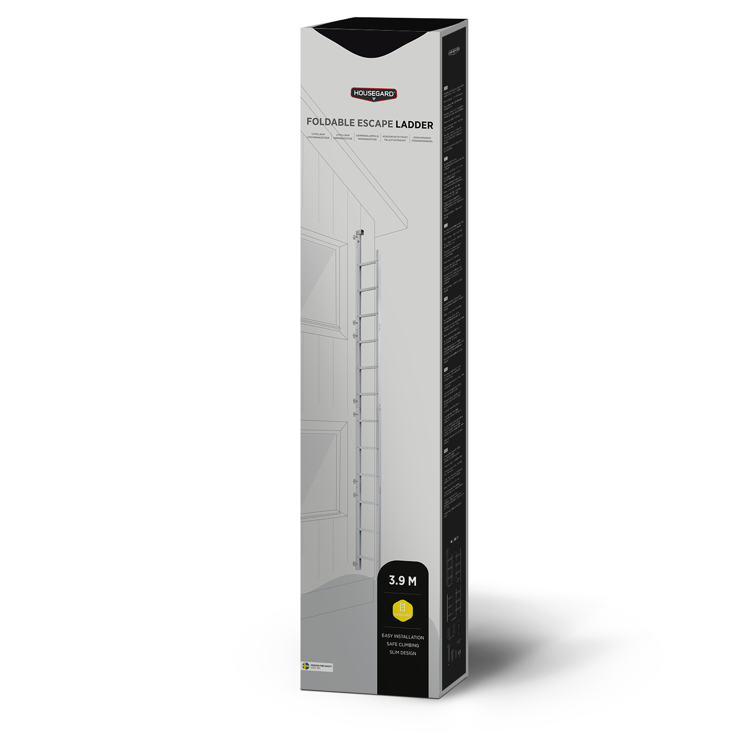 Housegard EL39 udfoldbar flugtstige 3,9 meter - Billede 2