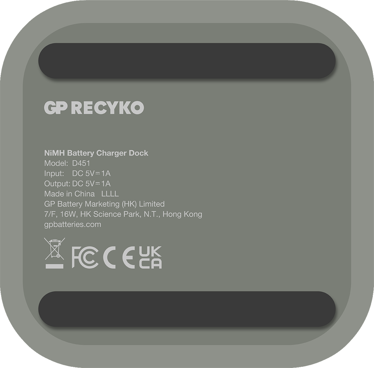 GP ReCyko Everyday B441 batterioplader med D451 ladestation inkl. 4 AA 2100 mAh batterier - Billede 4